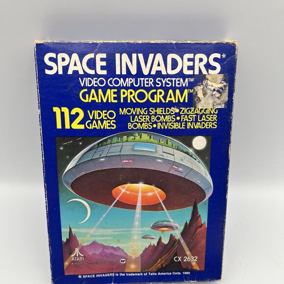 Space Invaders (Atari 2600) 1978 Complete in Box CIB Cleaned & Tested - Picture 2 of 8